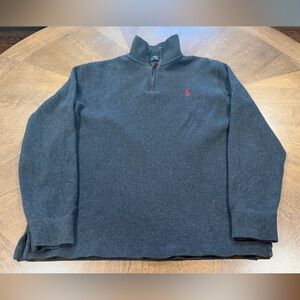 Polo Ralph Lauren Quarter Zip Pullover - Charcoal - Men’s Medium